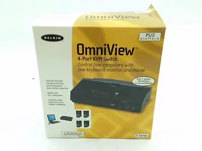 Belkin Omniview 4-Port KVM Switch 722868391631 • $29.50