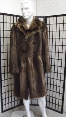 Mint Natural Raccoon Racoon Fur Coat Jacket For Men Man Size 38-40 Small • $635.58