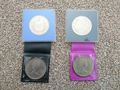 £7.95 • Buy 4 X Coins Queen Elizabeth Second Commemorative Medals Crowns 1972 1981 1986 1990