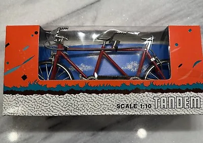 Red Tandem Bike Model Scale 1:10 Diecast Replica Toy MyTek MY-0054 Bicycle • $28