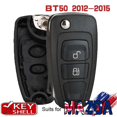 $14.38 • Buy Flip Remote Key Shell Case Fob 2 Button For Mazda BT50 2012 2013 2014 2015 2016