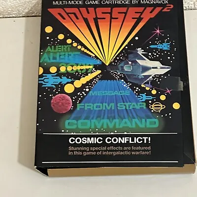 Magnavox Odyssey 2 Cosmic Conflict - Complete In Box Untested Vintage Game • $15