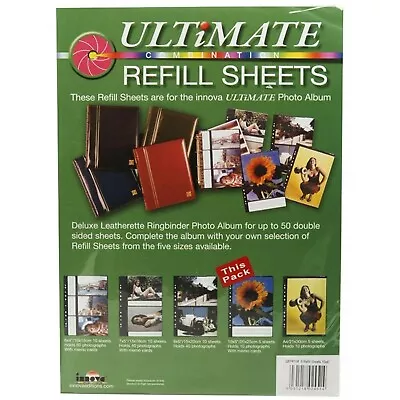 £6.99 • Buy Innova Ultimate Combination Slip-In Photo Album Refills Holds 10x8  Pack Of 5