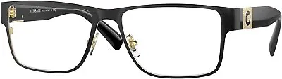 Versace VE 1274 1436 55mm Black Metal Rectangle Eyeglasses 55mm • $104.99