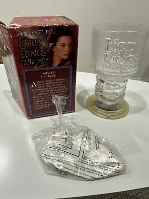 LORD OF THE RINGS LIGHT UP GLASS GOBLETS BURGER KING BOXED Arwin • £12