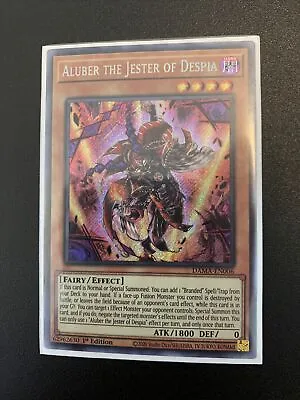 Yu-Gi-Oh! TCG Aluber The Jester Of Despia Dawn Of Majesty DAMA-EN006 1st Edition • $4.85