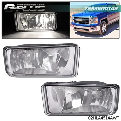 ​Clear Bumper Fog Lights Pair Fit For 07-13 Chevy Silverado 1500 2500 3500 Tahoe • $18.58