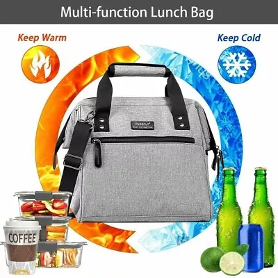 Insulated Lunch Bag Kids Teens Adult Lunch Box For School Men Women Leakproof • $12.74