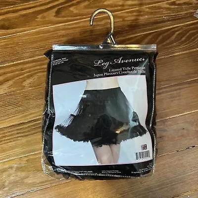 Petticoat Black Short Sexy Layered Tulle Petticoat By Leg Avenue • $12