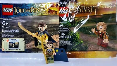 LEGO Lord Of The Rings/Hobbit: NEW Bilbo Baggins 5002130 & Elrond 5000202 Lot!  • $79