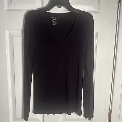 Majestic Paris For Neiman Marcus Women Black Long Sleeve T-Shirt 2 • $22.50