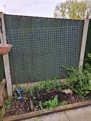  Galvanised Wire Mesh Panel 180×150cm • £9.99