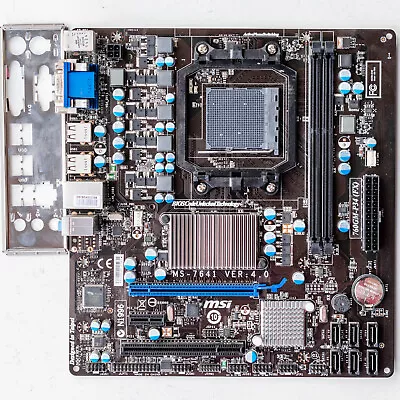 MSI 760GM-P34 (FX) AM3+ Motherboard MicroATX DDR3 Phenom II AMD FX Support • $59