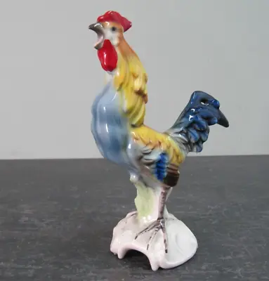 Vintage Ceramic Cockrel Rooster Hen Bird Figure - Cortendorf Germany • £18