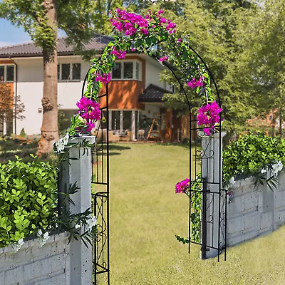 Wedding Arch Garden Arbor Metal Durable Iron For Climbing Plant Outdoor Ceremony • $109.98