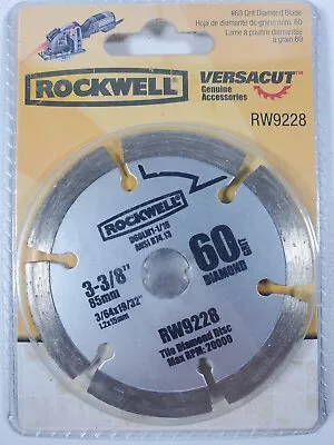 RW9228 Rockwell 3-3/8 Inch Diamond Grit Blade For VersaCut Circular Saw • $19.97