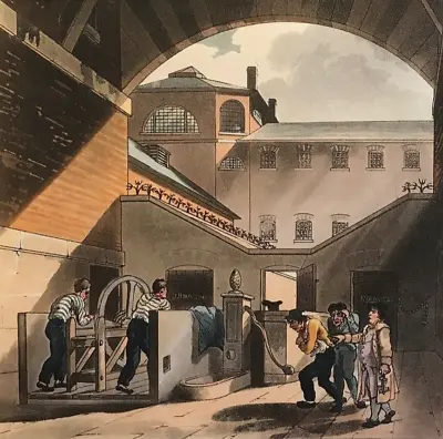 £79.95 • Buy London Cold Bath Fields Prison Water Engine Print By Rowlandson & Pugin 1808