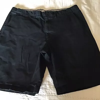 Merona Men's Size 36 Black Casual Flat Front Shorts Front & Back Pockets READ • $9.90