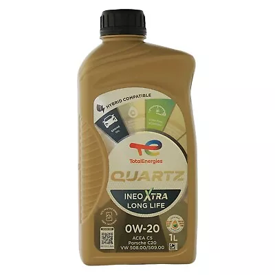 £15.95 • Buy Total Quartz Ineo Xtra Long Life 0w-20 0w20 Fully Synthetic Engine Oil - 1 Litre