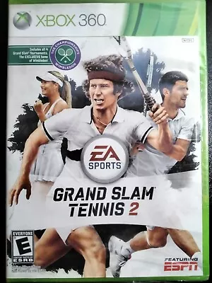 GRAND SLAM TENNIS 2 Xbox 360 Game  FACTORY SEALED  • $9.99