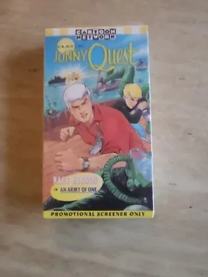 NEW Jonny Quest Race Bannon Army Of One VHS Cartoon Network 1996 RARE Promo • $34.99