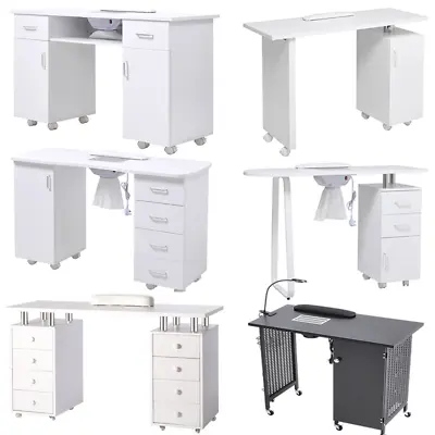 Professional Manicure Table Salon Nail Station Beauty Desk With Dust Collector • £169.95