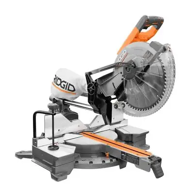 RIDGID R4222 15 Amp Corded 12 In. Dual Bevel Sliding Miter Saw • $299