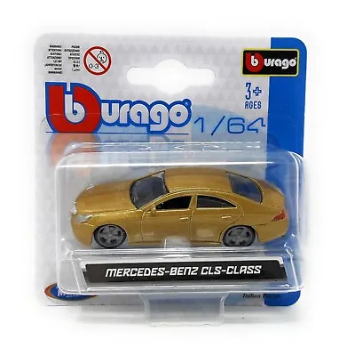 Bburago 1/64 Mercedes Benz CLS Class Gold Diecast Car Metal Model Blister Card • $6.90