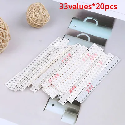 0805 SMD Resistor Kit Assorted Kit 1ohm-1M Ohm 1% 33values X 20pcs=660pc.H4 • $2.37