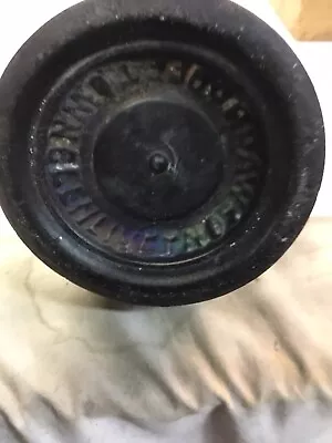 Old Vintage Black Glass Bottle Whiskey Beer • $9.99