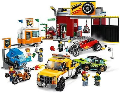 Tuning Workshop LEGO 60258 Garage Camping Smart Mini Welder Tow Truck Car Hotrod • $45