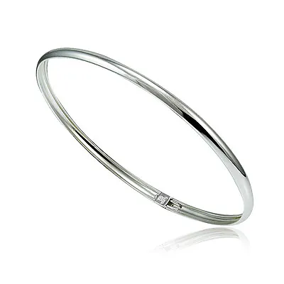 925 Sterling Silver Polished Flex Bangle Bracelet • $14.99