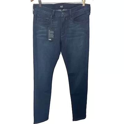 PAIGE Men's Croft Transcend Skinny Fit Jeans In After Hours Size 32 NWT • $48