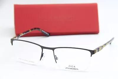 New Morel Oga 10110o Mt14 Black Havana Authentic Eyeglasses W/case 55-20 • $132.61