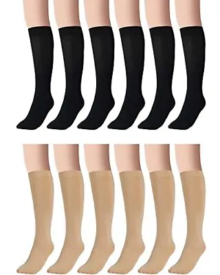 12 Pairs Ice Skating Socks High Tights Women's Ice Skating Tights Skating  • £31.97