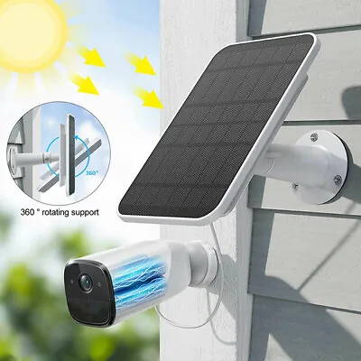 10W Solar Panel Charge Micro USB Power Supply Cable For Outdoor Security Camera • £13.69