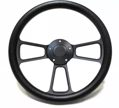 Volkswagen Black Billet Steering Wheel Kit 1960 - 1973 VW Bug  Kharmann Ghia  • $184.87