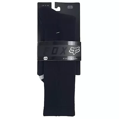 Fox Racing Mountain Bike Socks - 10  Defend Crew Sock - Black - Size S/M US 9-11 • $19