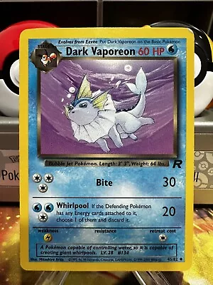 Pokémon TCG Dark Vaporeon Team Rocket 45/82 Regular Uncommon DMG • $0.99