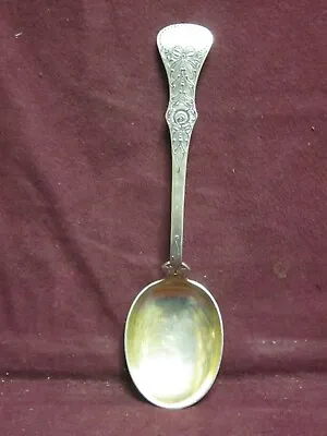 830 Silver Norwegian Scandinavian Magnus Aase FLAT ROSE SERVING SPOON 7 1/2  48g • $65