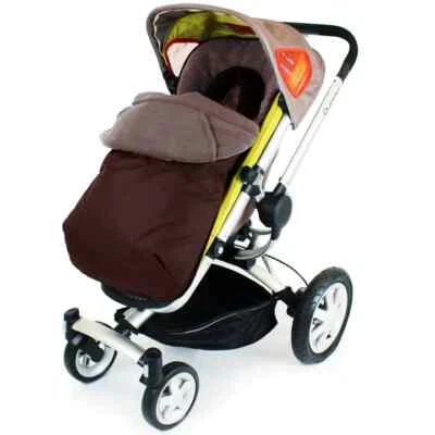 £14.95 • Buy New Luxury Padded Footmuff Liner - Brown Fit Maclaren Quest Triumph Techno
