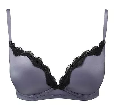 Panache Atlantis 6365 Eva Wire Free T-Shirt Bra 30-36 A - D Steel • £12.50