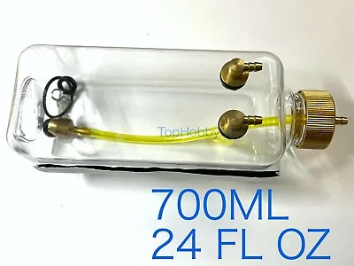 700ml(cc) 24oz Clear Fuel Tank With Metal Cap For RC Airplane Gasoline Engine US • $19.95