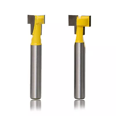 T-Track T-Slot Router Bit 1/4 (6.35mm) Shank Keyhole HEX Bolt Cutter 1pc/2pcs • $7.97