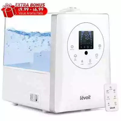 LEVOIT 6L 753 SQ FT. Warm & Cool Mist Humidifier & Vaporizer W/ Remote - NEW! • $65.35