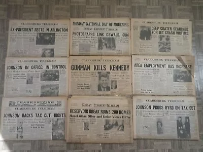 $25.99 • Buy Kennedy Assassination Newspapers & Magazines, 11 Different Newspaper 7 Mags 1bok