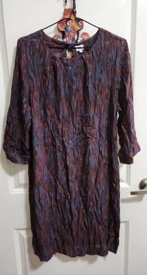 $30 • Buy KIN By JOHN LEWIS Peinted Crepe Shift Dress, Size 12