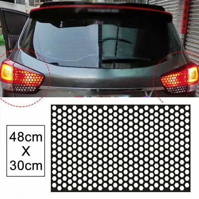 Honeycomb Car Headlight Tail Light Cover Black Decal Stickers Film Accessories • $8.19