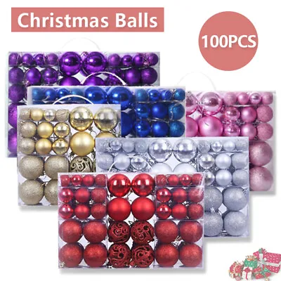 Christmas Tree Baubles Balls Decor Ornament Xmas Wedding Party Decoration 100Pcs • $43.99