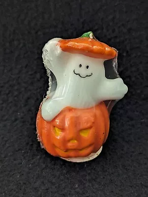 Vintage American Greetings Halloween Ghost In Pumpkin Candle • $16